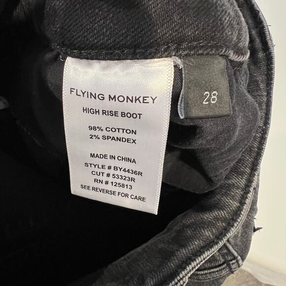 Flying Monkey Black Boot Cut Jeans - Picture 9 of 10